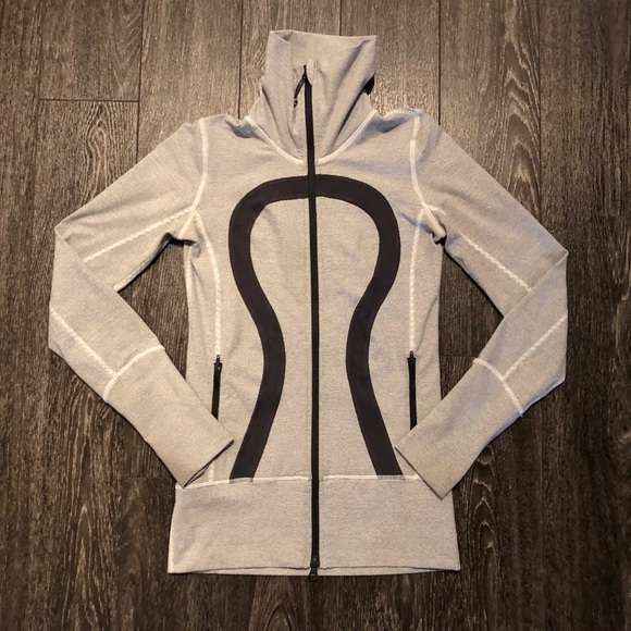 lululemon athletica Jackets & Blazers - Lululemon Gray In Stride Full Zip Jacket, 2